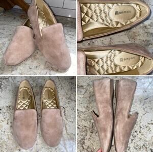 $160 Birdies The Starling Tan Suede Flats Slipper Womens 7 GUC